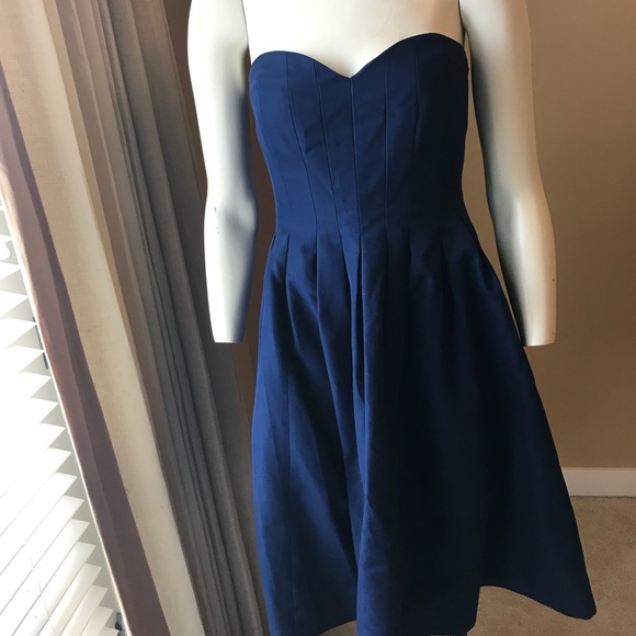 J. Crew Marlie dress- Navy Blue - Picture 2 of 4